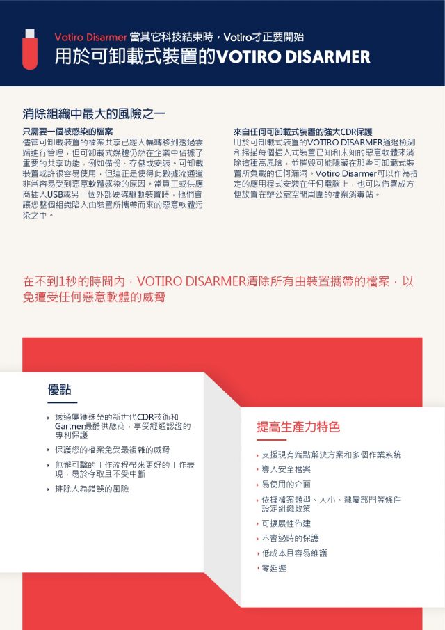 用於可卸載式裝置的VOTIRO DISARMER